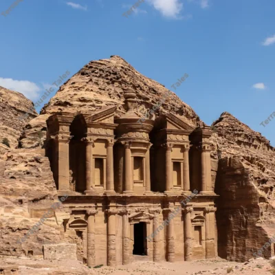 monastery-facade-sandstone-petra