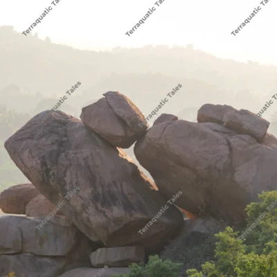 misty-sunset-hampi-boulder